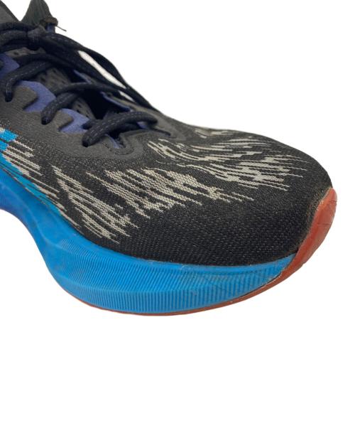 asics（アシックス）asics (アシックス) NOVABLAST3 ブラック×ブルー サイズ:26.5㎝の古着・服飾アイテム