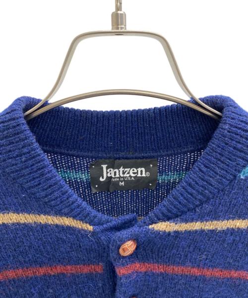 JANTZEN（ジャンセン）JANTZEN (ジャンセン) ヘンリーネックニット ネイビー サイズ:Mの古着・服飾アイテム