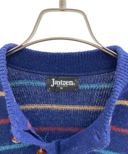 JANTZEN（ジャンセン）JANTZEN (ジャンセン) ヘンリーネックニット ネイビー サイズ:Mの古着・服飾アイテム
