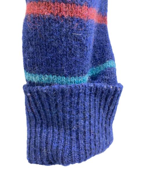 JANTZEN（ジャンセン）JANTZEN (ジャンセン) ヘンリーネックニット ネイビー サイズ:Mの古着・服飾アイテム