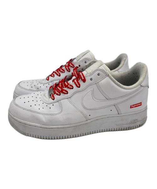 NIKE（ナイキ）NIKE (ナイキ) SUPREME (シュプリーム) AIR FORCE1 ホワイト サイズ:27の古着・服飾アイテム