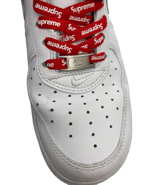 NIKE（ナイキ）NIKE (ナイキ) SUPREME (シュプリーム) AIR FORCE1 ホワイト サイズ:27の古着・服飾アイテム