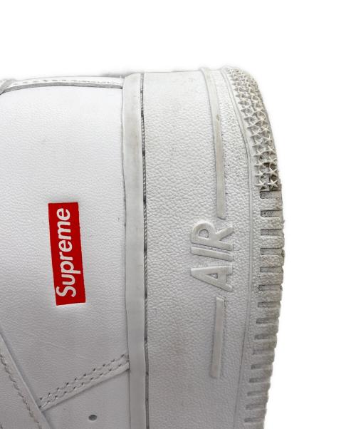 NIKE（ナイキ）NIKE (ナイキ) SUPREME (シュプリーム) AIR FORCE1 ホワイト サイズ:27の古着・服飾アイテム