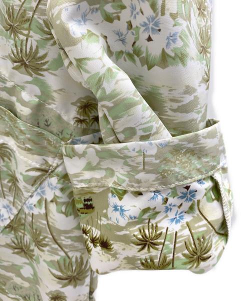 FWk Engineered Garments（エフダブリューケーエンジニアードガーメンツ）FWk Engineered Garments (エフダブリューケーエンジニアードガーメンツ) ジップパーカー グリーン×ホワイトの古着・服飾アイテム