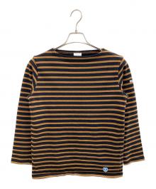 ORCIVAL（オーシバル）の古着「長袖カットソー」｜ネイビー×オレンジ