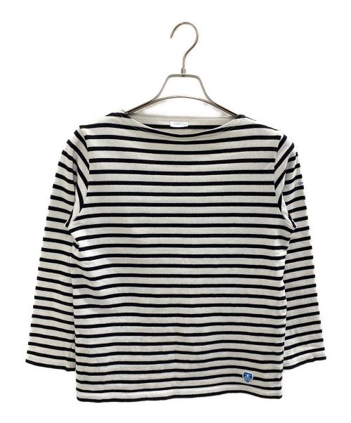ORCIVAL（オーシバル）ORCIVAL (オーシバル) 長袖カットソー ブラック×ホワイト サイズ:2の古着・服飾アイテム