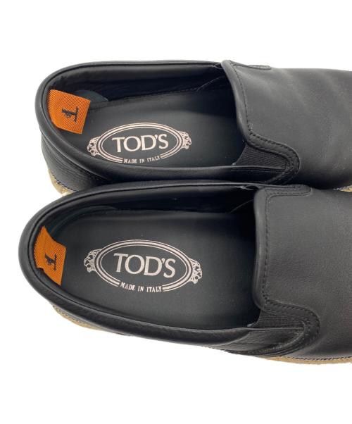 TOD'S（トッズ）TOD'S (トッズ) エスパドリーユ ブラック サイズ:6の古着・服飾アイテム