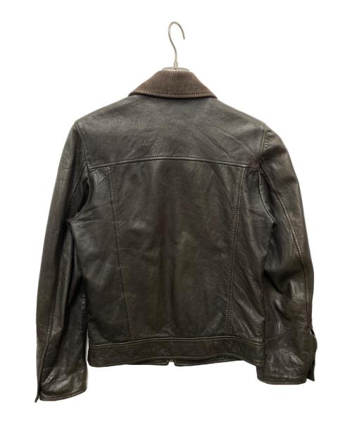 DOLCE & GABBANA（ドルチェ＆ガッバーナ）DOLCE & GABBANA (ドルチェ＆ガッバーナ) アーカイブレザージャケット ブラウン サイズ:46の古着・服飾アイテム