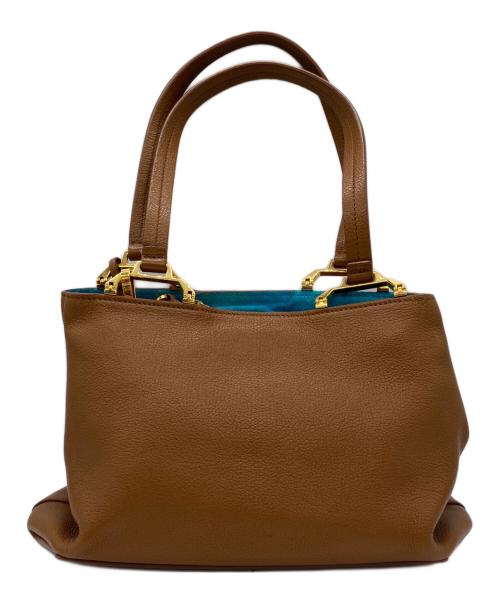 MIU MIU（ミュウミュウ）MIU MIU (ミュウミュウ) マドラス ブラウン×ブルーの古着・服飾アイテム