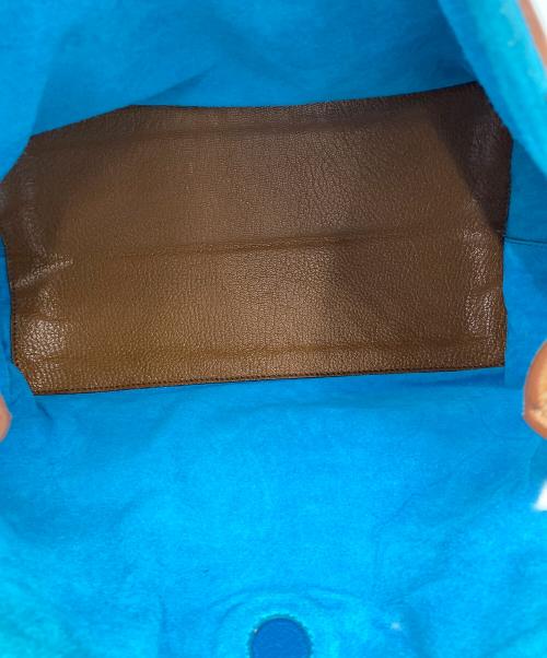 MIU MIU（ミュウミュウ）MIU MIU (ミュウミュウ) マドラス ブラウン×ブルーの古着・服飾アイテム