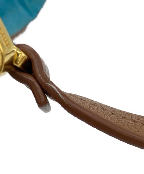 MIU MIU（ミュウミュウ）MIU MIU (ミュウミュウ) マドラス ブラウン×ブルーの古着・服飾アイテム