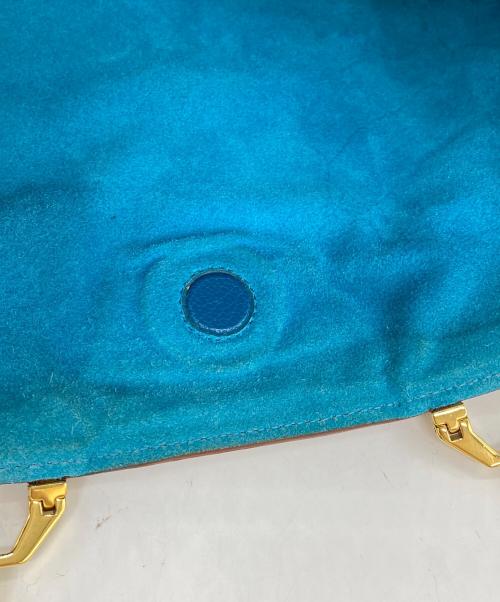 MIU MIU（ミュウミュウ）MIU MIU (ミュウミュウ) マドラス ブラウン×ブルーの古着・服飾アイテム