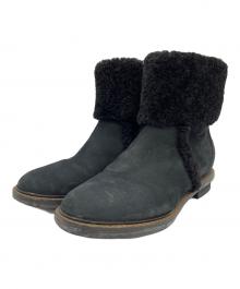 FENDI（フェンディ）の古着「ムートンブーツ」｜ブラック