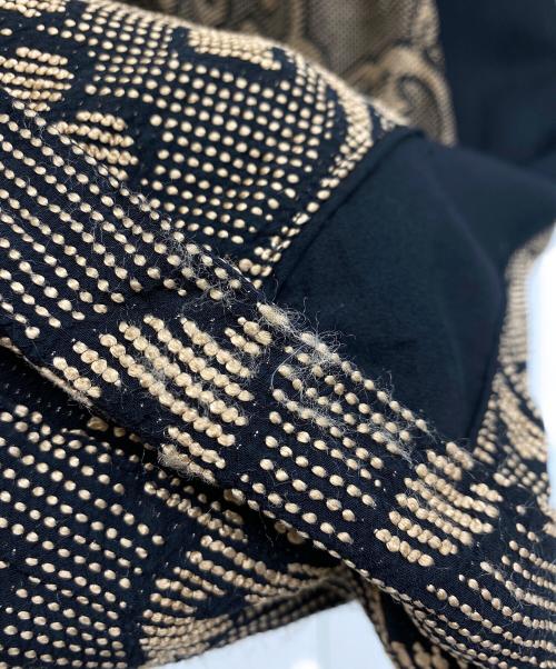 TODAYFUL（トゥデイフル）TODAYFUL (トゥデイフル) ジャガードリーフラフパンツ ベージュ×ブラック サイズ:38の古着・服飾アイテム