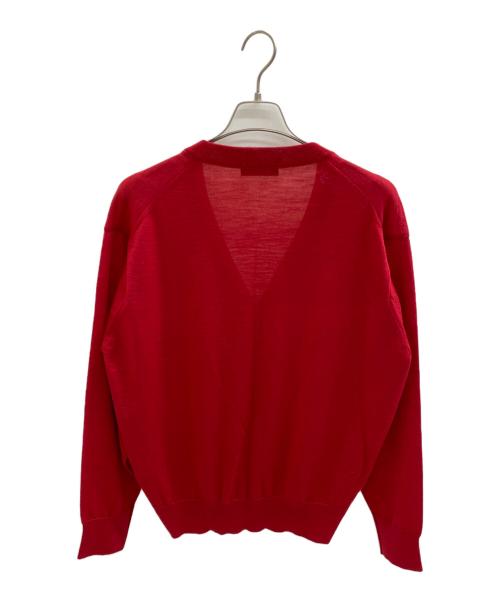Yves Saint Laurent（イヴサンローラン）Yves Saint Laurent (イヴサンローラン) ニットカーディガン レッド サイズ:LAの古着・服飾アイテム