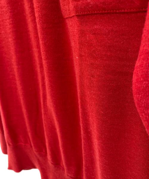 Yves Saint Laurent（イヴサンローラン）Yves Saint Laurent (イヴサンローラン) ニットポロシャツ レッド サイズ:LAの古着・服飾アイテム