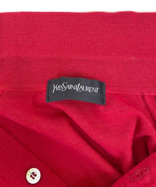 Yves Saint Laurent（イヴサンローラン）Yves Saint Laurent (イヴサンローラン) ニットポロシャツ レッド サイズ:LAの古着・服飾アイテム