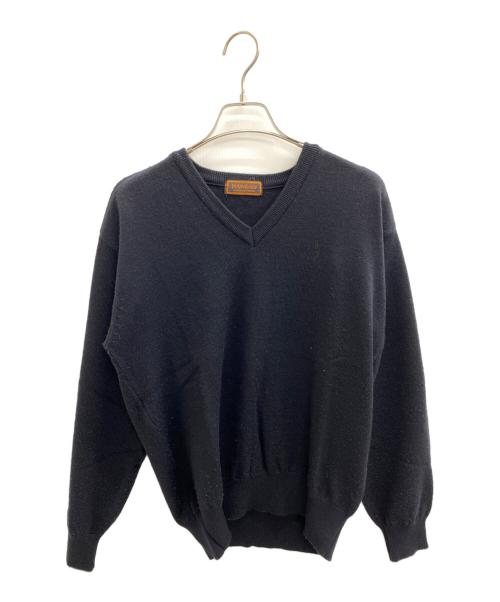 Yves Saint Laurent（イヴサンローラン）Yves Saint Laurent (イヴサンローラン) Vネックニット ブラック サイズ:Mの古着・服飾アイテム