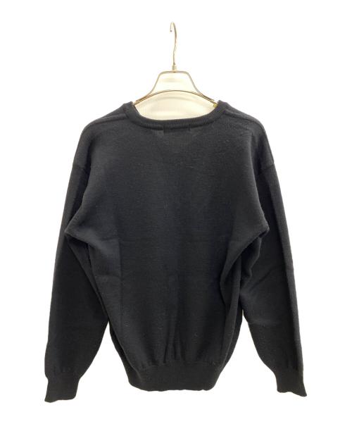 Yves Saint Laurent（イヴサンローラン）Yves Saint Laurent (イヴサンローラン) Vネックニット ブラック サイズ:Mの古着・服飾アイテム