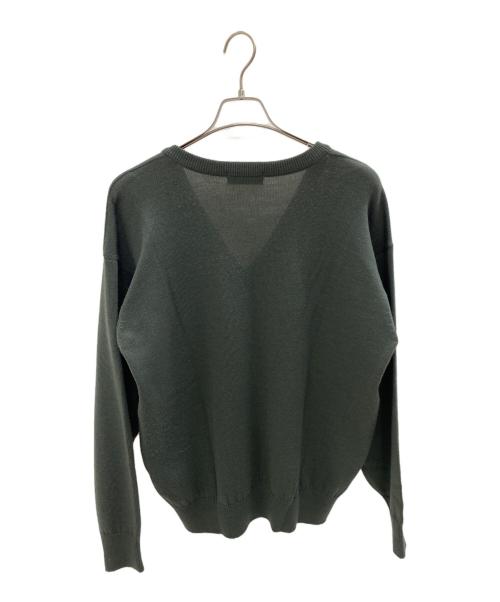 Yves Saint Laurent（イヴサンローラン）Yves Saint Laurent (イヴサンローラン) Vネックニット グリーン サイズ:Lの古着・服飾アイテム