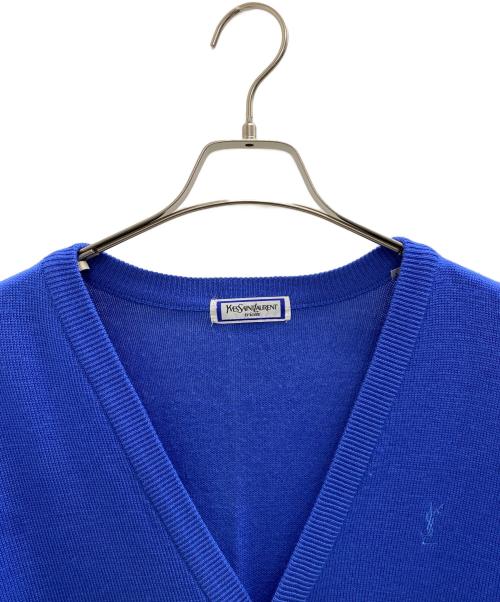 Yves Saint Laurent（イヴサンローラン）Yves Saint Laurent (イヴサンローラン) カーディガン スカイブルー サイズ:Lの古着・服飾アイテム