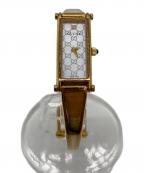 GUCCIグッチ）の古着「リストウォッチ」｜ゴールド×ホワイト