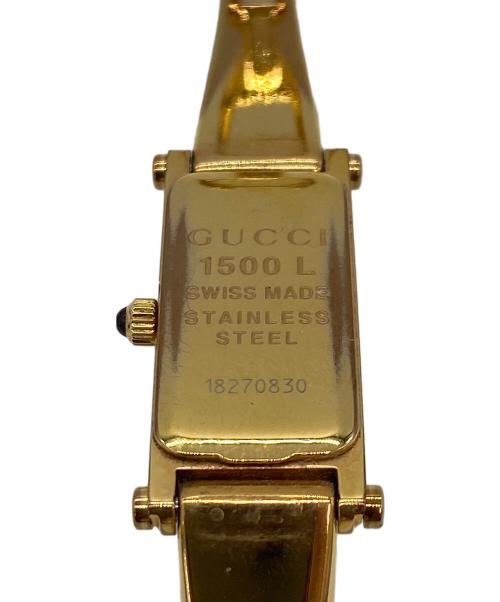 GUCCI（グッチ）GUCCI (グッチ) リストウォッチ ゴールド×ホワイトの古着・服飾アイテム