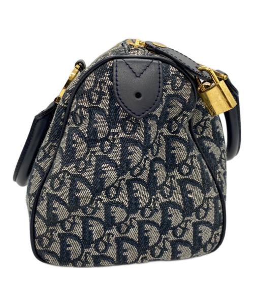 Christian Dior（クリスチャン ディオール）Christian Dior (クリスチャン ディオール) ミニボストンバッグ ネイビーの古着・服飾アイテム