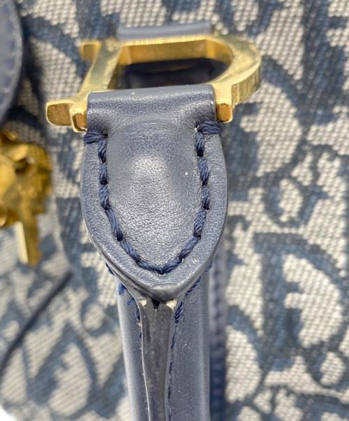 Christian Dior（クリスチャン ディオール）Christian Dior (クリスチャン ディオール) ミニボストンバッグ ネイビーの古着・服飾アイテム