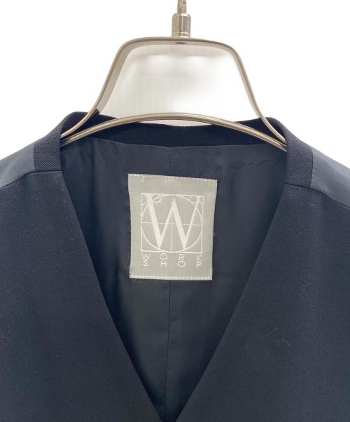 WORK SHOP（ワークショップ）WORK SHOP (ワークショップ) ベスト ブラック サイズ:-の古着・服飾アイテム