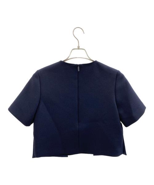 Rene（ルネ）Rene (ルネ) 半袖ブラウス ネイビー サイズ:34の古着・服飾アイテム