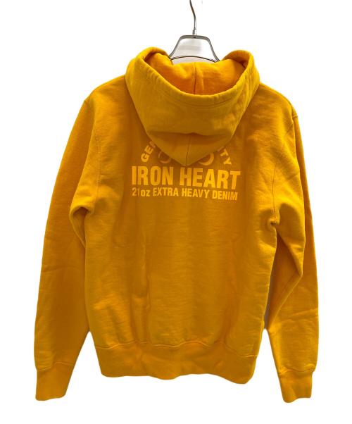 IRON HEART（アイアンハート）IRON HEART (アイアンハート) リフレクタープリントウルトラヘビーパーカー オレンジ サイズ:Mの古着・服飾アイテム