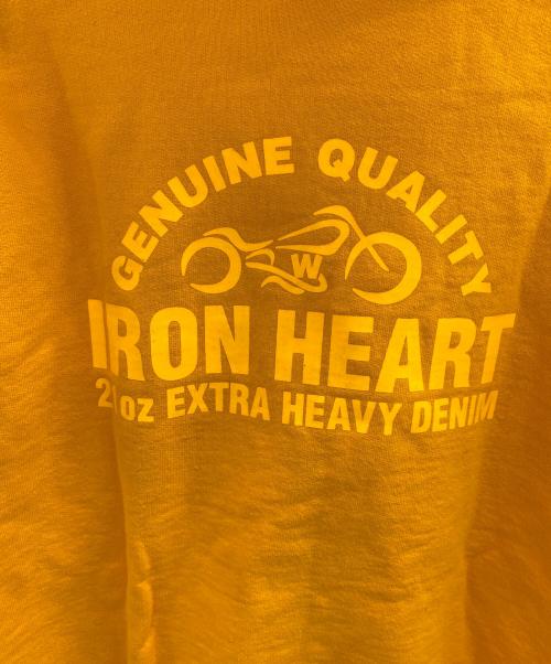 IRON HEART（アイアンハート）IRON HEART (アイアンハート) リフレクタープリントウルトラヘビーパーカー オレンジ サイズ:Mの古着・服飾アイテム