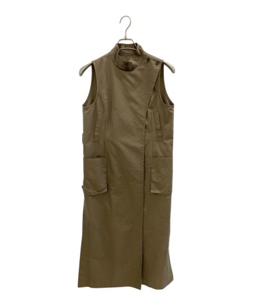 foufou（フーフー）foufou (フーフー) ノースリーブワンピース ベージュ サイズ:SIZE Lの古着・服飾アイテム