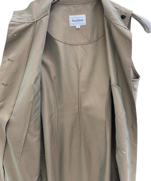 foufou（フーフー）foufou (フーフー) ノースリーブワンピース ベージュ サイズ:SIZE Lの古着・服飾アイテム