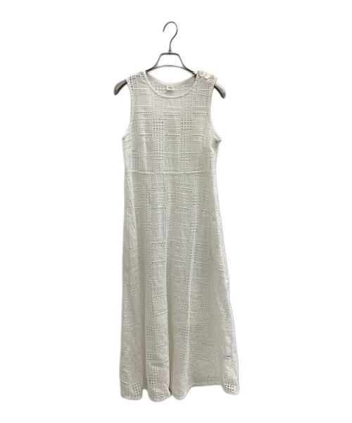 Ron Herman（ロンハーマン）Ron Herman (ロンハーマン) ノースリーブレースワンピース ホワイト サイズ:ＸＳの古着・服飾アイテム