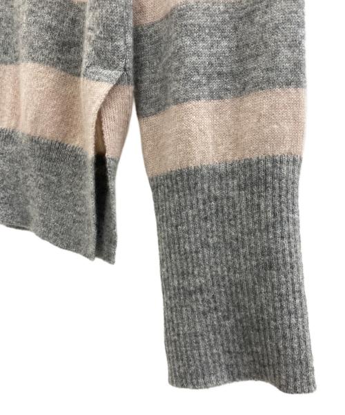 theory（セオリー）theory (セオリー) ニット ピンク×グレー サイズ:Sの古着・服飾アイテム