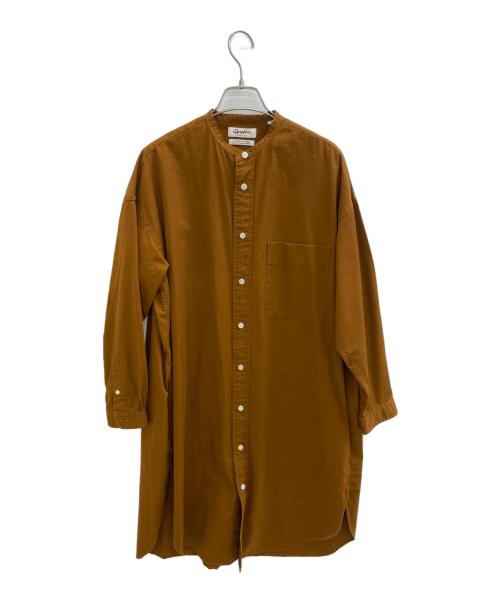 Gymphlex（ジムフレックス）Gymphlex (ジムフレックス) シャツワンピース ブラウン サイズ:Sの古着・服飾アイテム