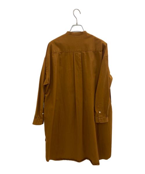 Gymphlex（ジムフレックス）Gymphlex (ジムフレックス) シャツワンピース ブラウン サイズ:Sの古着・服飾アイテム