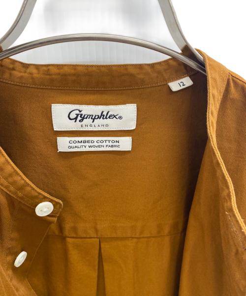 Gymphlex（ジムフレックス）Gymphlex (ジムフレックス) シャツワンピース ブラウン サイズ:Sの古着・服飾アイテム