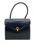 Hamanoハマノ）の古着「ハンドバッグ」｜ブラック×ゴールド