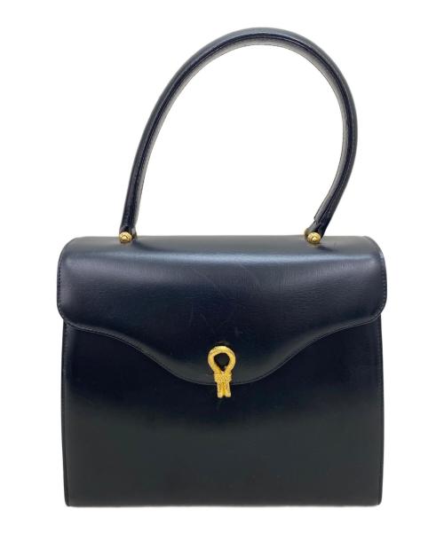 Hamano（ハマノ）Hamano (ハマノ) ハンドバッグ ブラック×ゴールドの古着・服飾アイテム