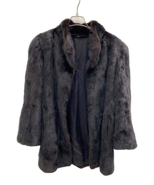 MG SABLE（エムジーセーブル）MG SABLE (エムジーセーブル) ファーコート ブラック サイズ:11号の古着・服飾アイテム