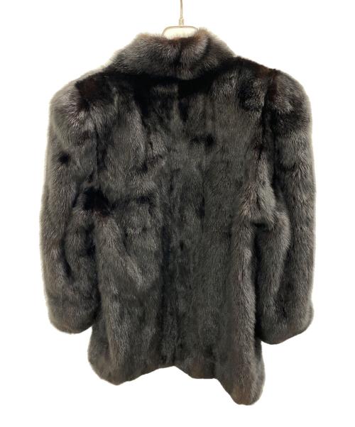 MG SABLE（エムジーセーブル）MG SABLE (エムジーセーブル) ファーコート ブラック サイズ:11号の古着・服飾アイテム