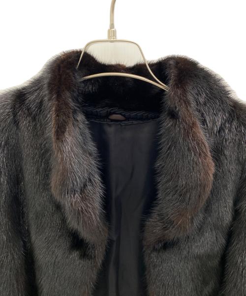 MG SABLE（エムジーセーブル）MG SABLE (エムジーセーブル) ファーコート ブラック サイズ:11号の古着・服飾アイテム