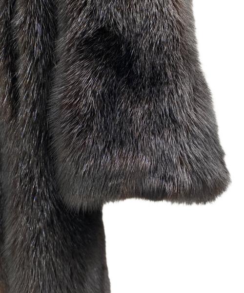 MG SABLE（エムジーセーブル）MG SABLE (エムジーセーブル) ファーコート ブラック サイズ:11号の古着・服飾アイテム