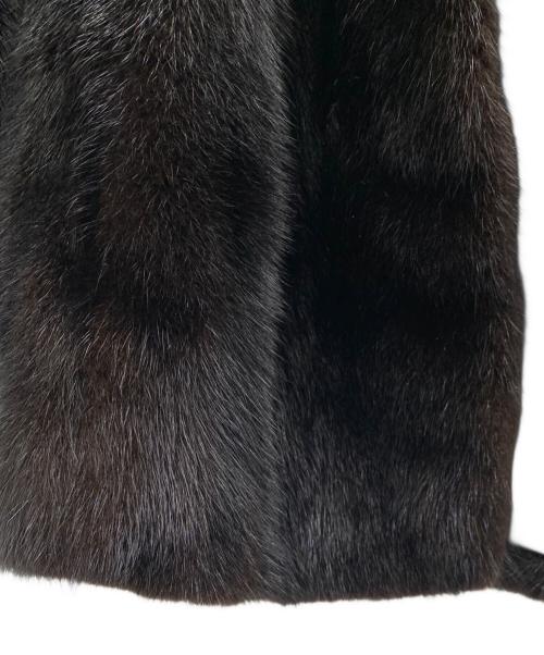 MG SABLE（エムジーセーブル）MG SABLE (エムジーセーブル) ファーコート ブラック サイズ:11号の古着・服飾アイテム