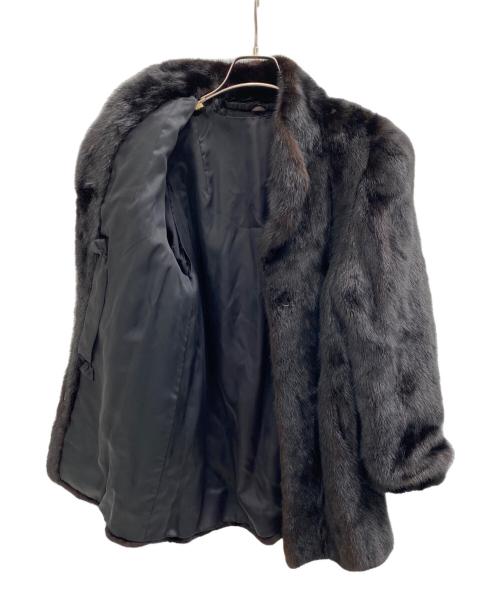 MG SABLE（エムジーセーブル）MG SABLE (エムジーセーブル) ファーコート ブラック サイズ:11号の古着・服飾アイテム