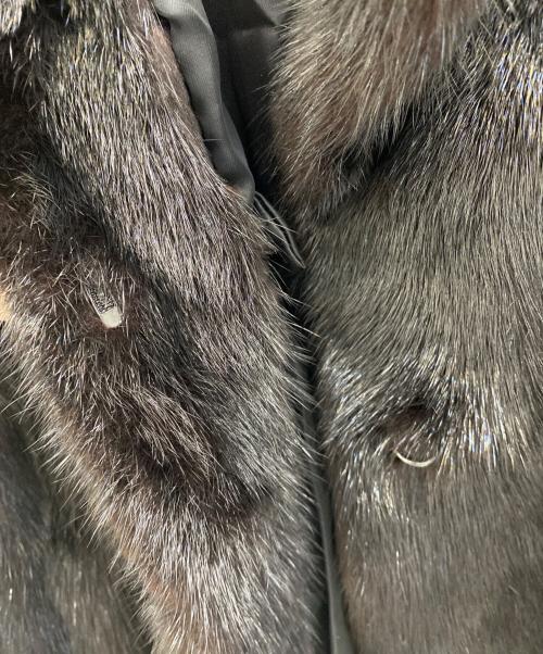 MG SABLE（エムジーセーブル）MG SABLE (エムジーセーブル) ファーコート ブラック サイズ:11号の古着・服飾アイテム