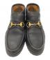 GUCCI (グッチ) ホースビットモカシンブーツ ブラック サイズ:37：13000円
